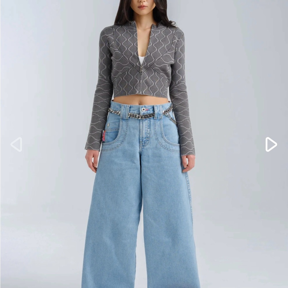 JNCO Light Blue Flare Jeans Womens NWT